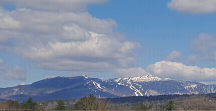 snow covered mount mansfield