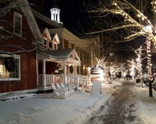 snowy stowe vermont streets