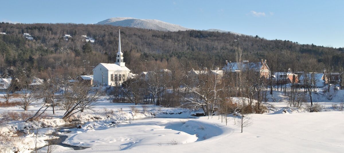 Winter wonderland in Stowe Vermont