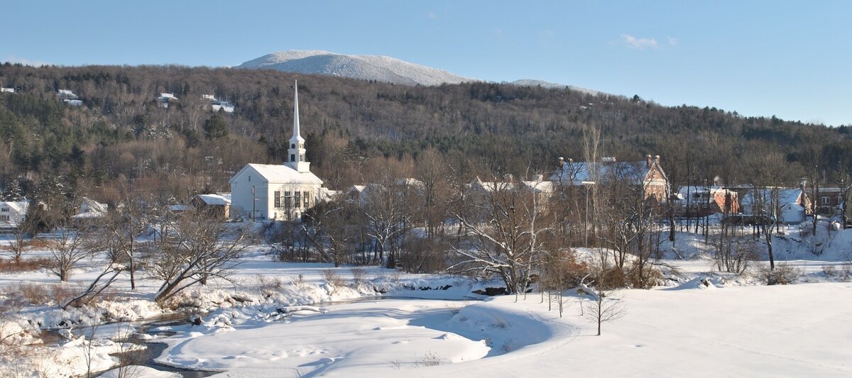 Winter wonderland in Stowe Vermont